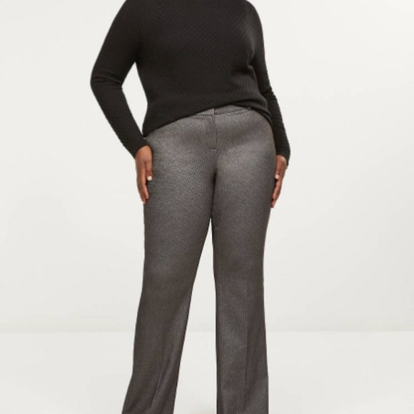 Lane Bryant 28R ‘Allie’ boot pant metallic chevron - Picture 5 of 10